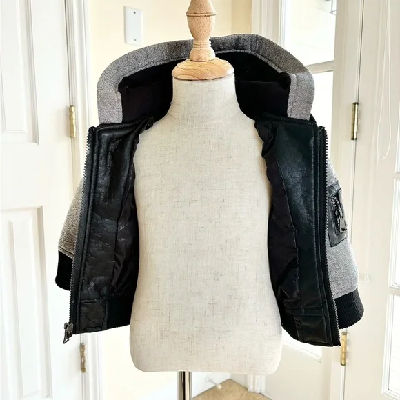 Toddler Leather Jacket - Size 18 Months - Picture 5 of 7